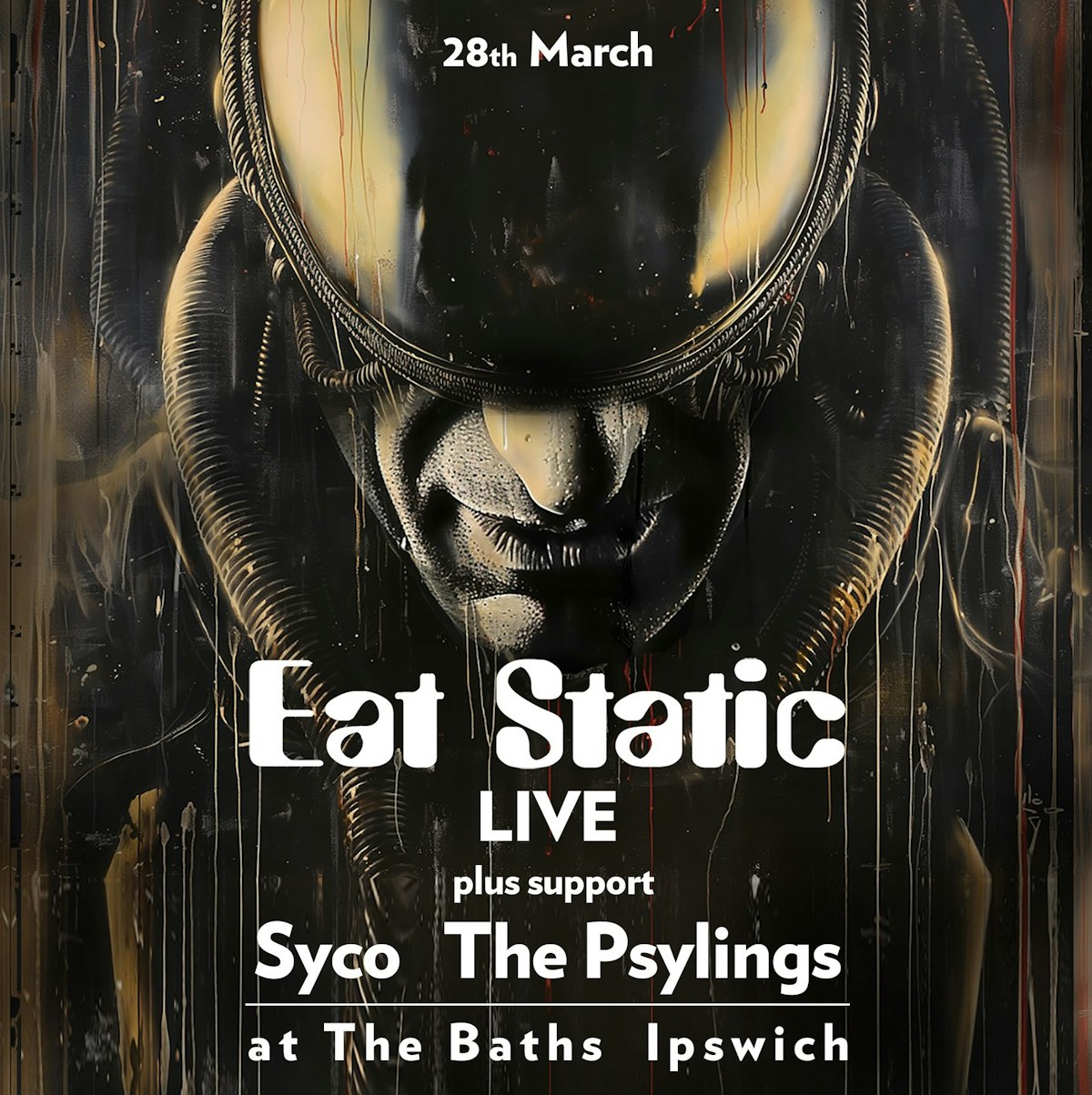 Eat Static at the Baths poster